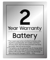 2-year warranty available on the batteries