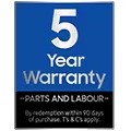 5-year warranty on parts & labour available on this appliance