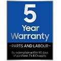 5 year warranty on parts & labour available on this appliance