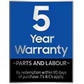 5 year warranty on parts labour available on this appliance
