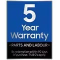 5-year warranty on parts & labour available on this appliance