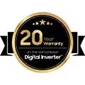 20-year warranty on the compressor