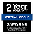 2 year warranty on parts and labour*