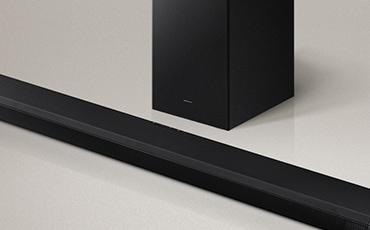 Close-up view of Soundbar sets