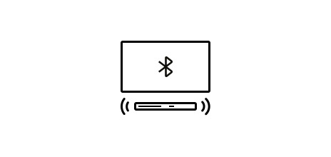 Bluetooth TV connection icon