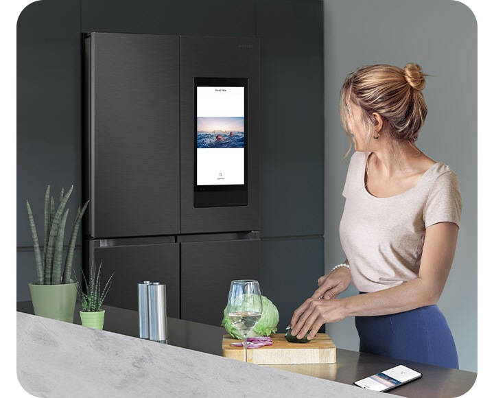 Samsung fridge deals freezer smart