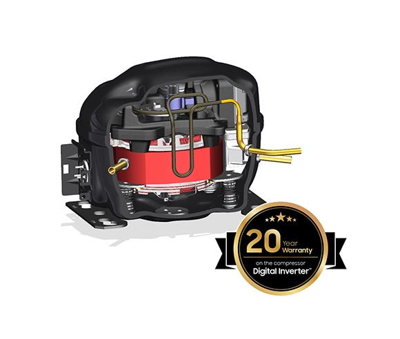 BRB6000M provides 10Year Warranty on the compressor for Digital Inverter™ Technology.