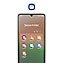 Galaxy A33 5G seen from the front, displaying the apps inside Secure Folder, including Gallery, Contacts, My Files and more. Each app icon has a small Secure Folder icon attached at the bottom right. Above the smartphone is a larger Secure Folder icon.