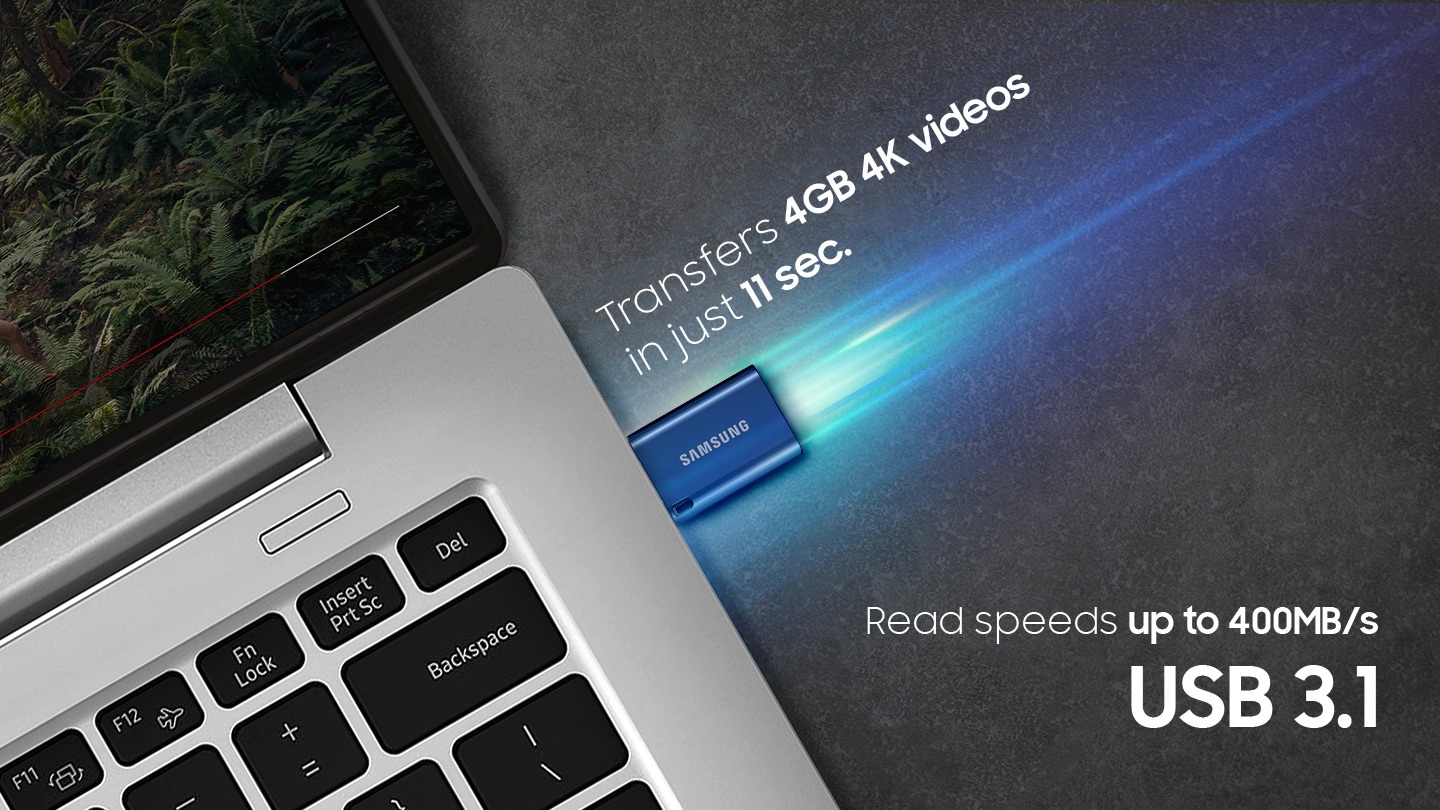 It can transfer 4GB of 4K video in just 11 seconds,It can read at speeds of up to 400 MB/s.