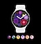 Flower garden fall watch face displayed on the Galaxy Watch5.