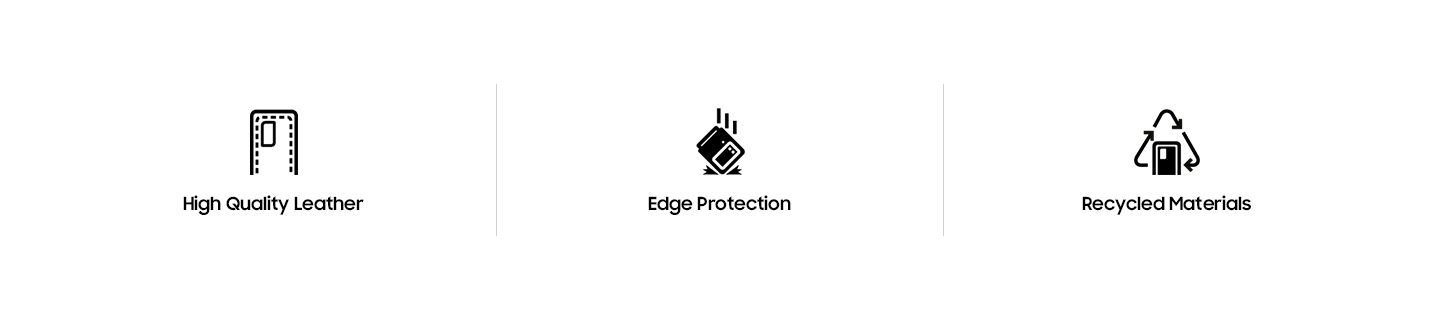 High Quality Leather | Edge Protection | Recycled Materials