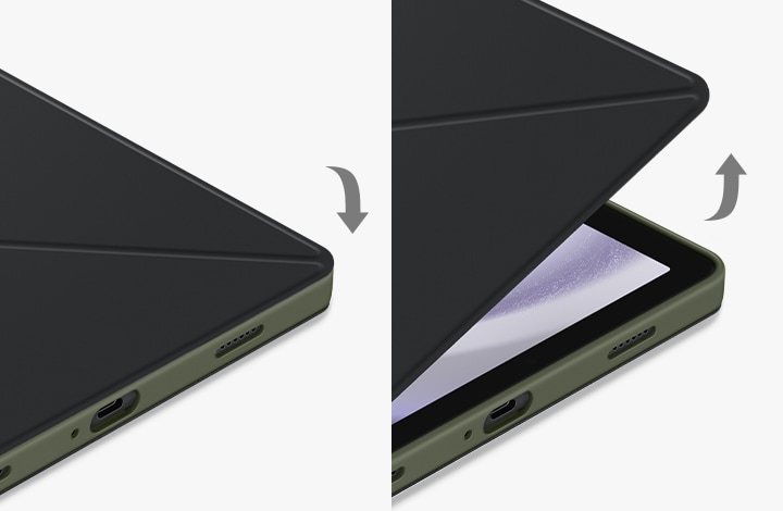 Étui Samsung Tab A9 Plus Support Multiposition Original Smart Book Cover  Noir