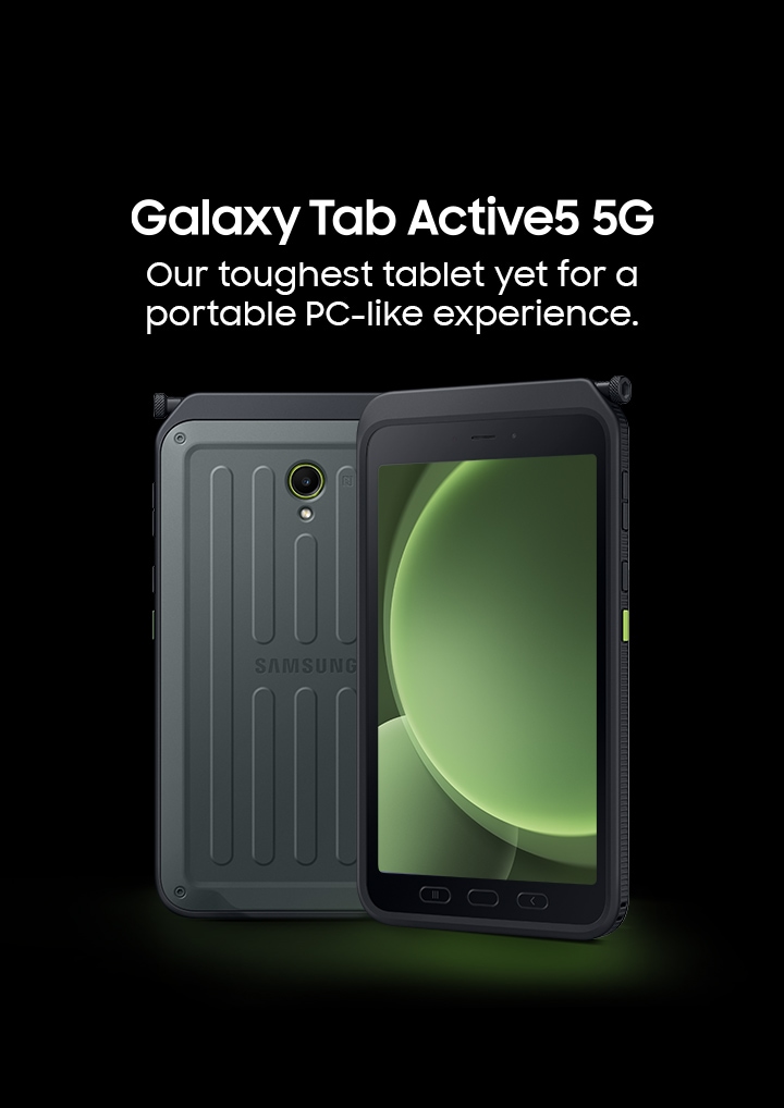 Galaxy Tab Active 5 5G 8 Tablet Specs Samsung UK