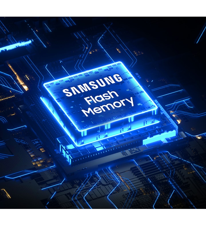 Samsung's memory products are installed on the motherboard.