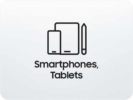 It says "Smartphones, Tablets"
with icons representing mobile devices.