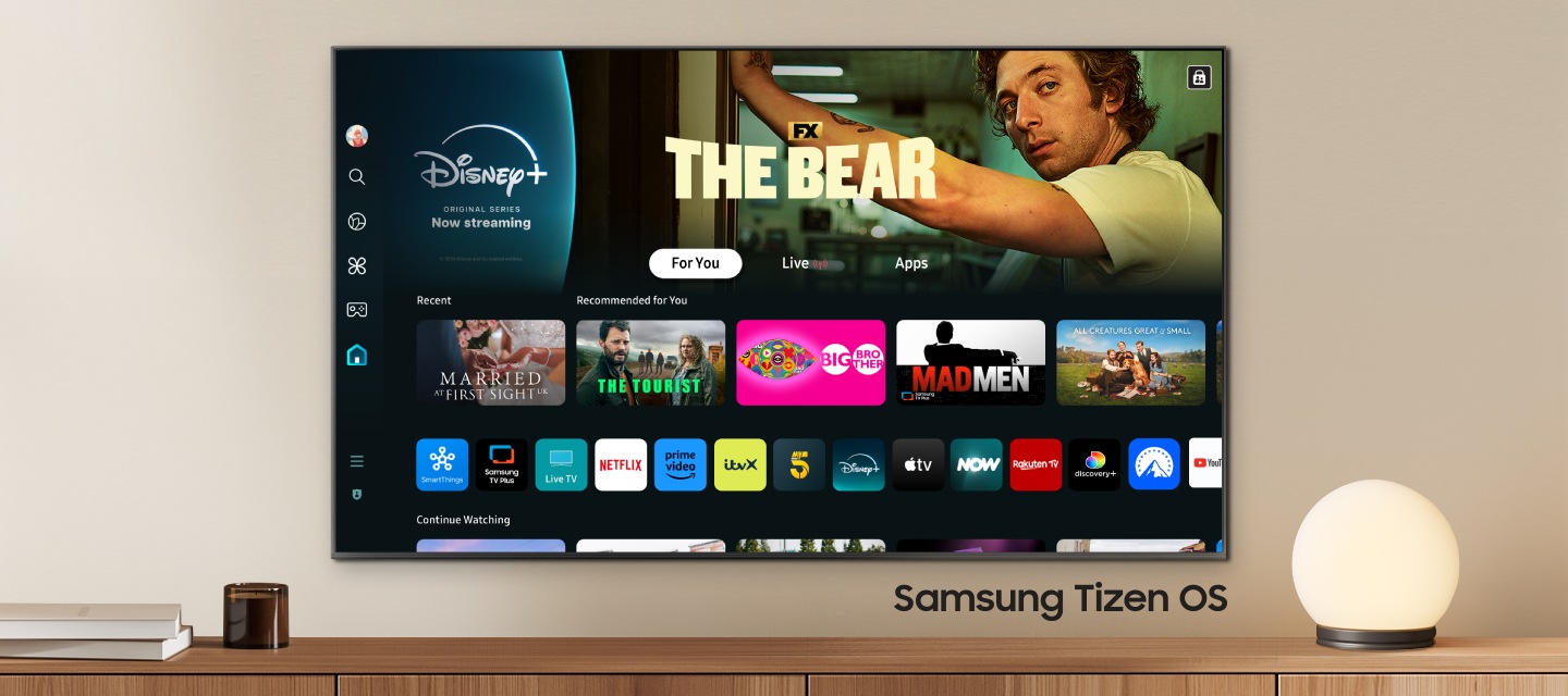 Smart TV powered by Tizen*