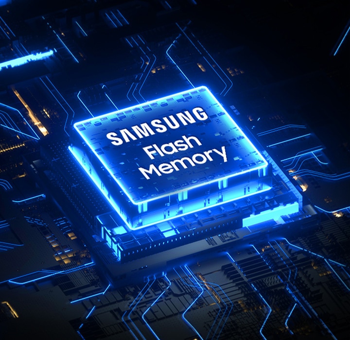 Samsung's memory products are installed on the motherboard.