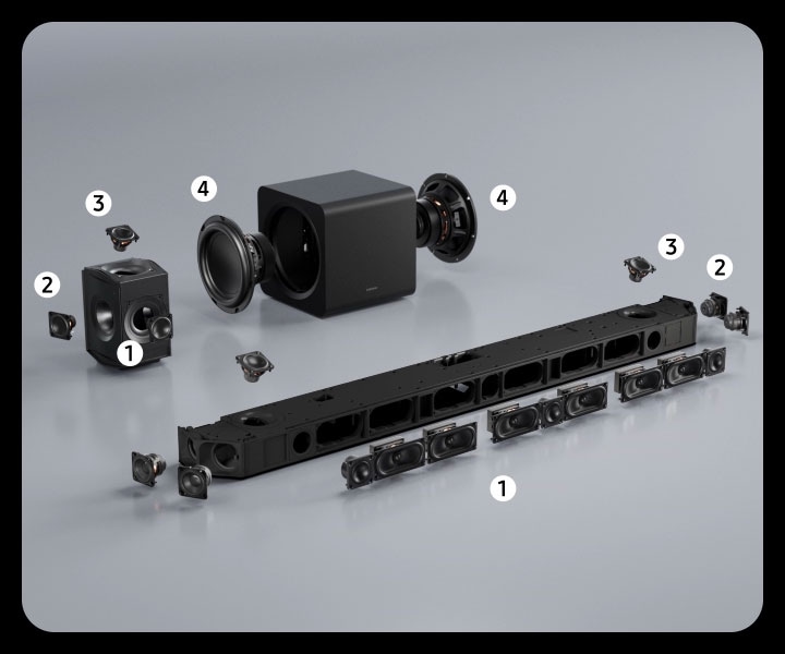 2025 Q990F Q Series Wireless Soundbar Samsung UK