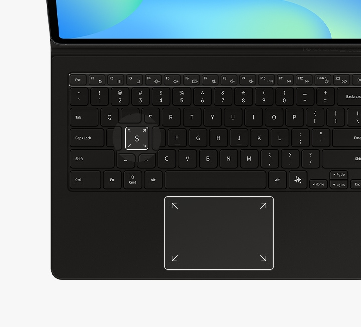 Galaxy Tab S10 FE+ Book Cover Keyboard — AI Key
