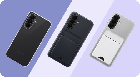 The Card Slot Cases and Clear Case for Galaxy A27 5G shown from above.