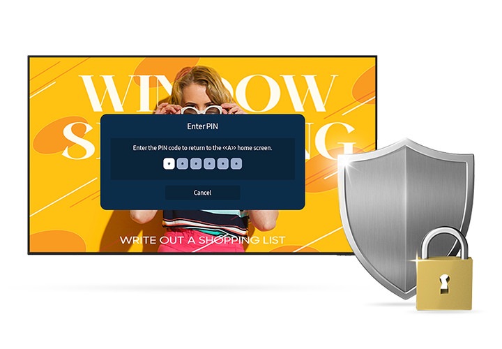 Keep content safe with pin-code security system