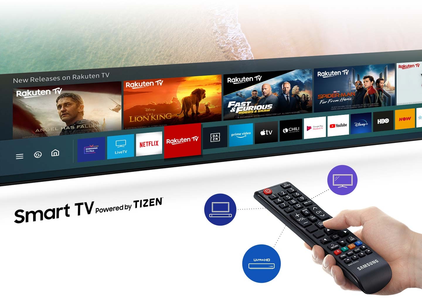 ⠀Smart TV powered by Tizen 