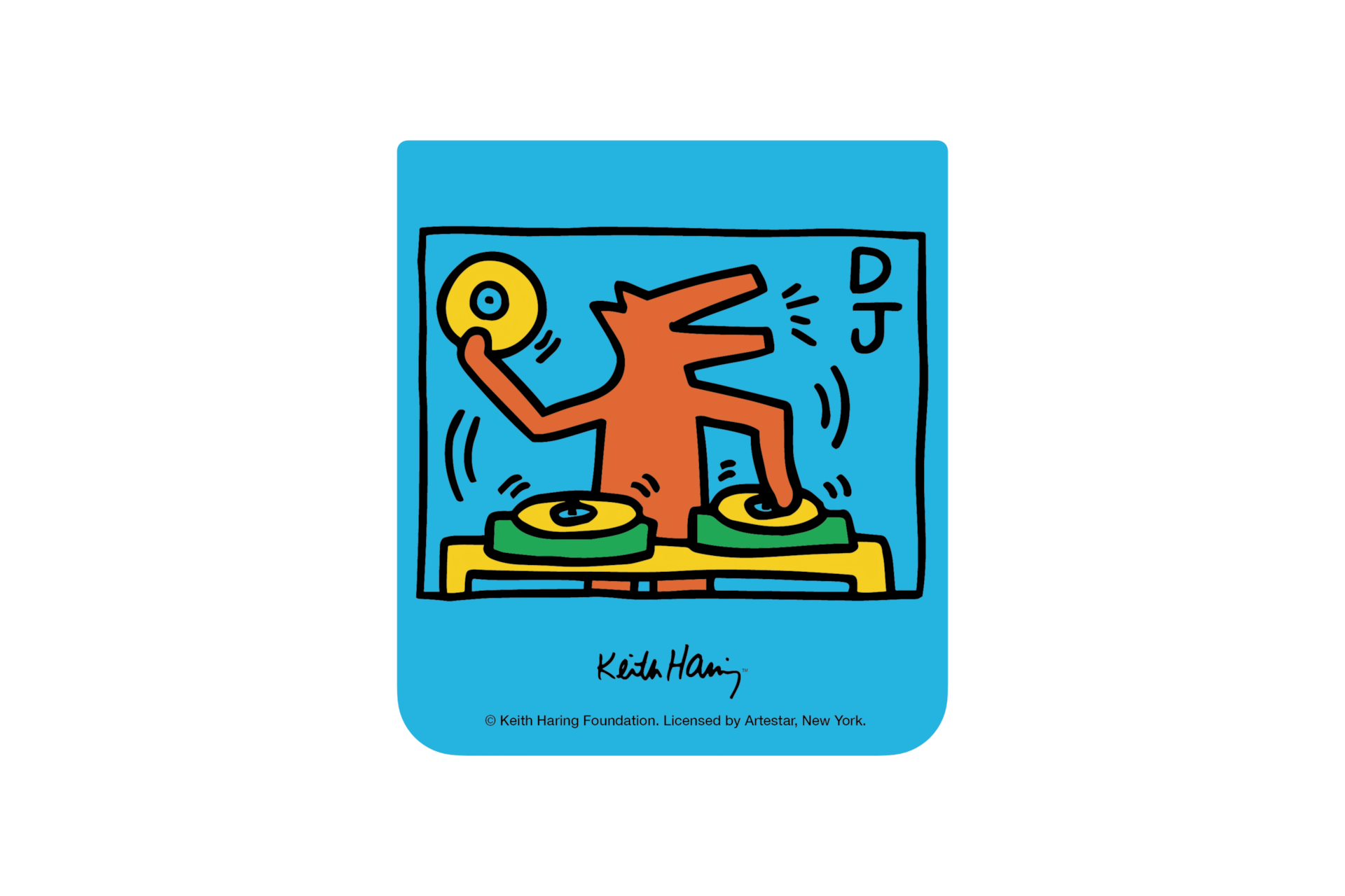 Keith Harring 'Music' contents card for Z Flip5 FlipSuit Case