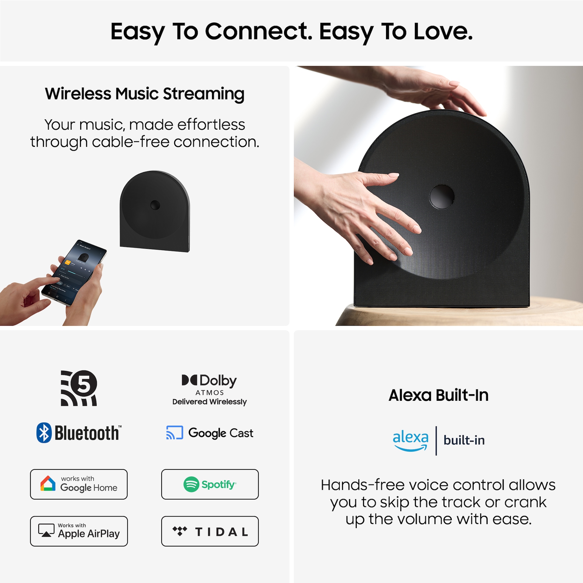 Music Studio 5 LS50H WiFi-Bluetooth Wireless Speaker (2026) Black