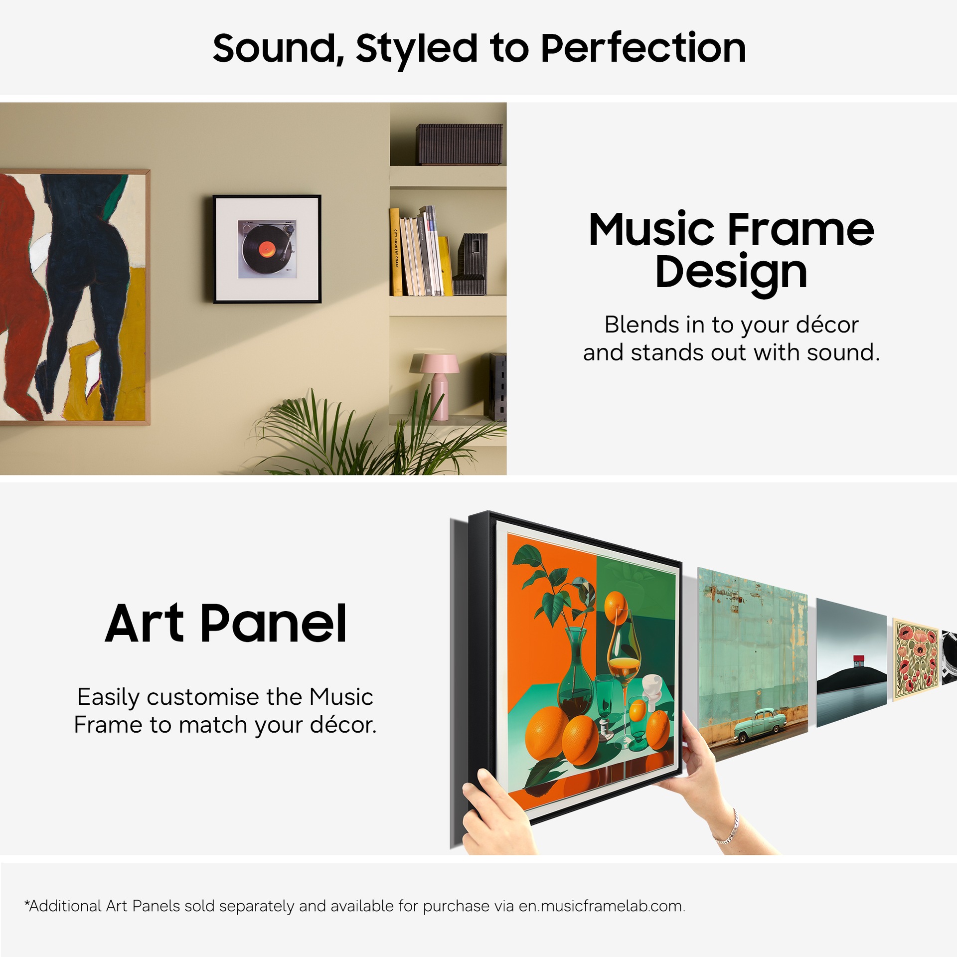Music Frame HW-LS60D Wireless Smart Speaker (2024) Black
