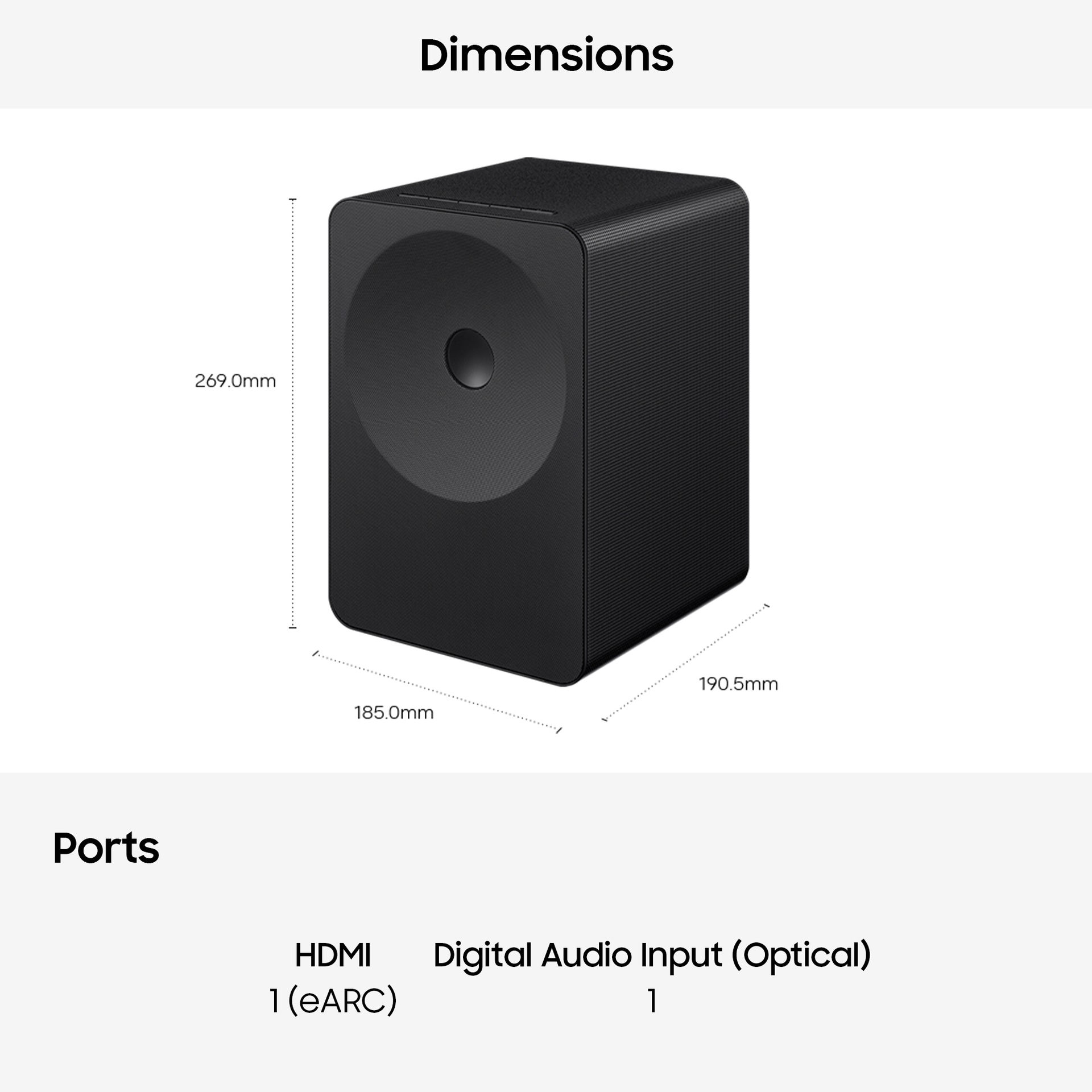 Music Studio 7 HW-LS70H Multi-Directional WiFi-Bluetooth Wireless Speaker (2026) Black