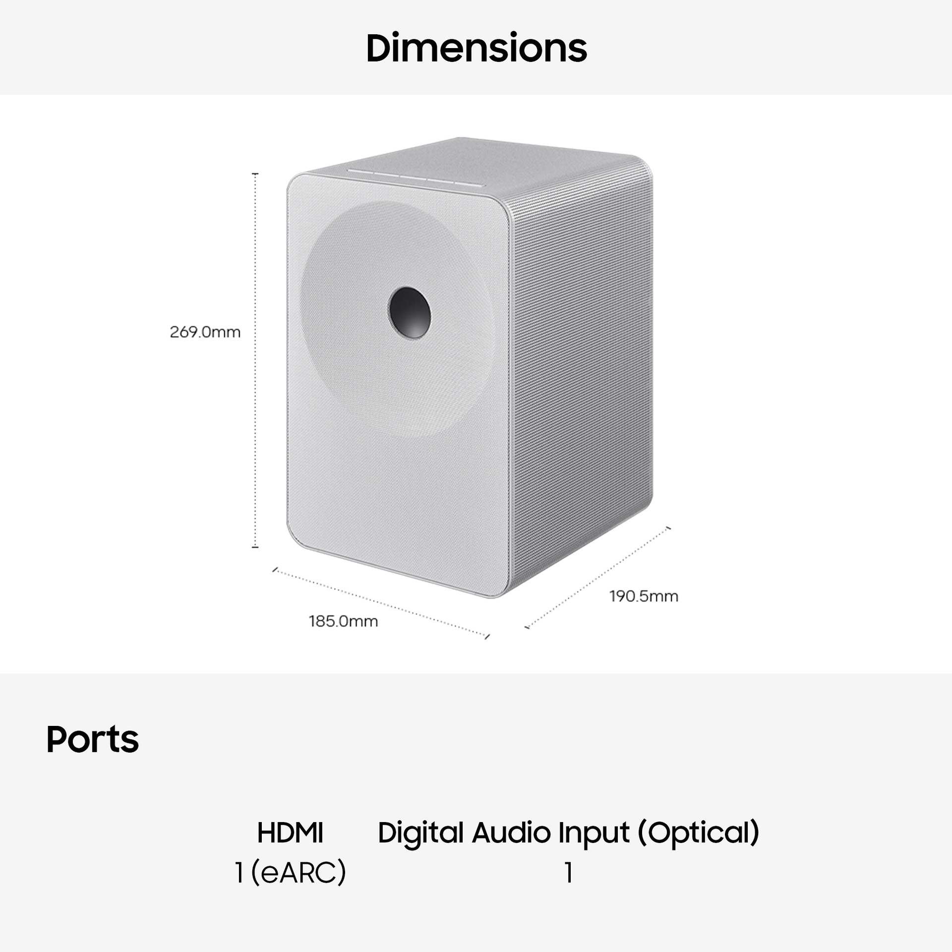 Music Studio 7 HW-LS71H Multi-Directional WiFi-Bluetooth Wireless Speaker (2026) White