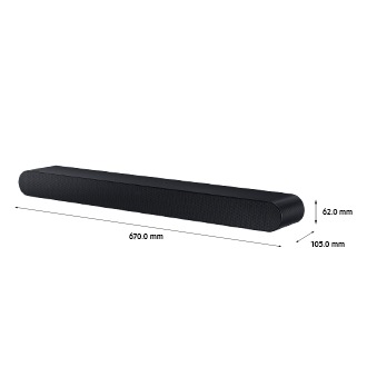 Soundbar size for 65 inch sale tv