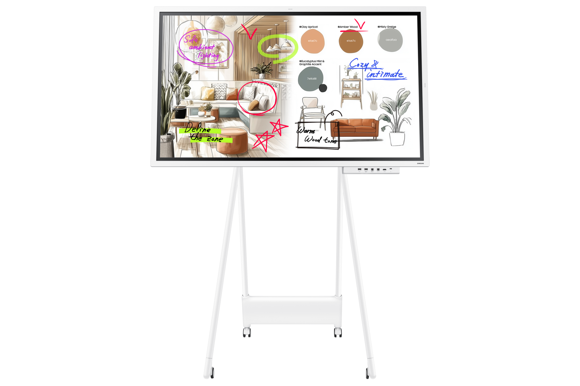 The Flip WMFX Front-with-tray-and-stand White 