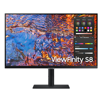 SAMSUNG ViewFinity Serie S8 Monitor de alta resolución 4K UHD de 32  pulgadas, panel IPS, 60Hz, Thunderbolt 4, HDR 10+, altavoces incorporados,  soporte