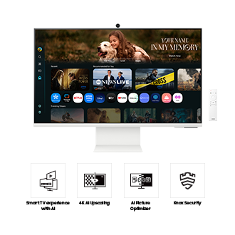 32" Smart Monitor M8 M80F UHD Warm White