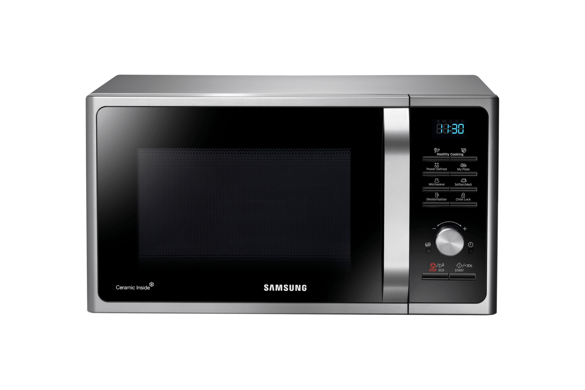 Samsung Glass Front MS23T5018AC/EU 23 Litre Solo Microwave