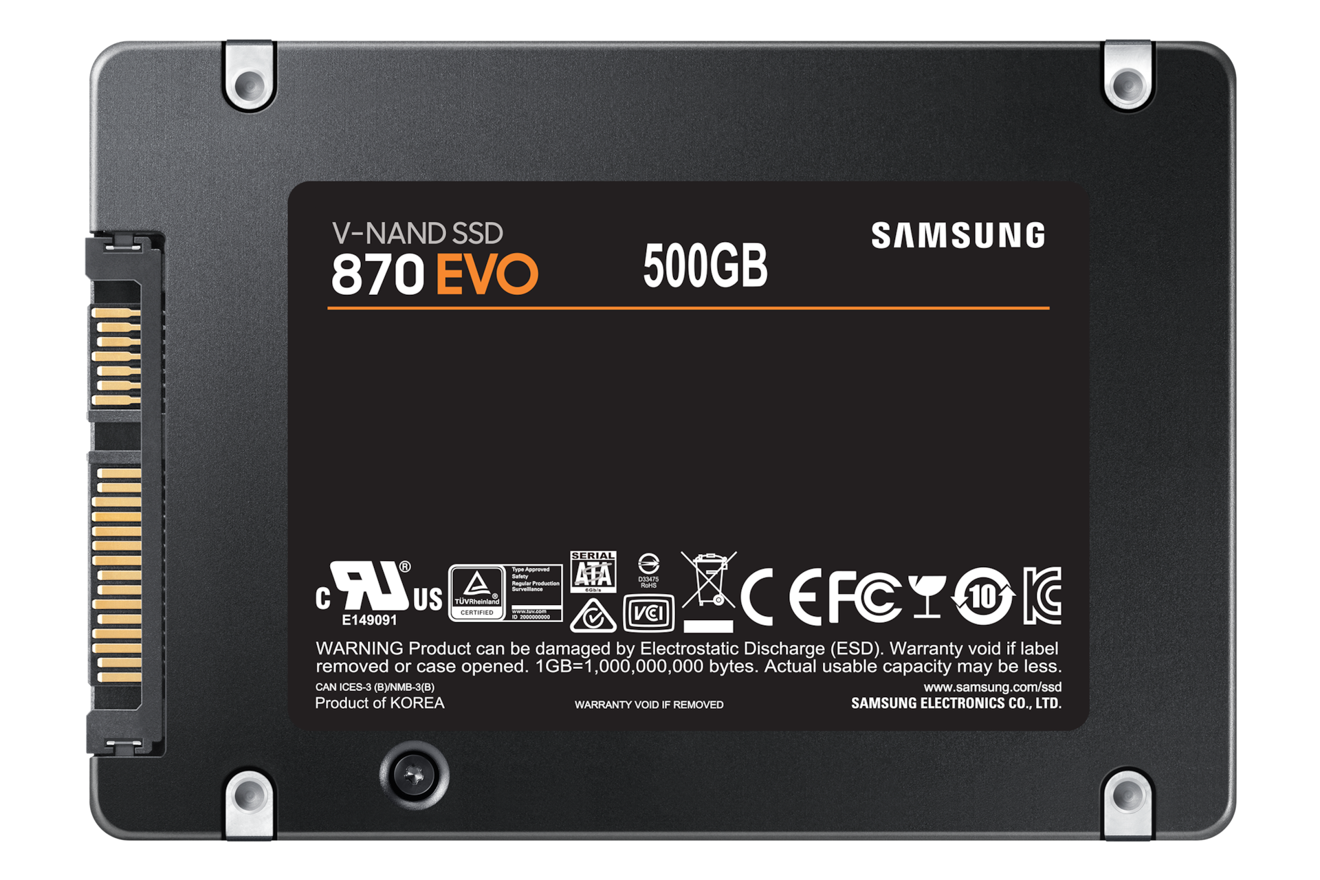 870 EVO SATA 2.5” SSD 500GB | MZ-77E500B/EU | Samsung Business UK