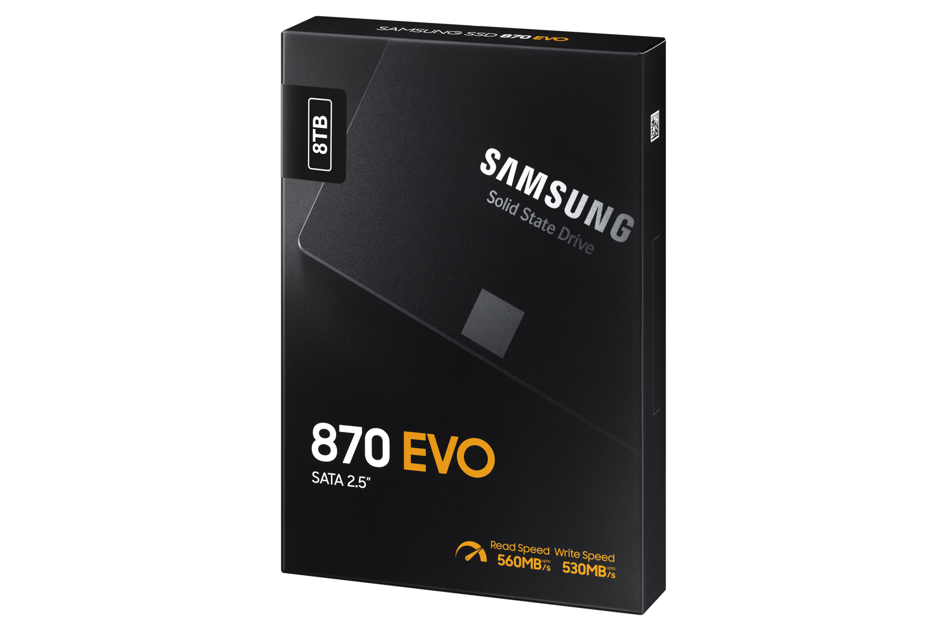 SSD 870 EVO SATA III  2.5 inch MZ-77E250B/EU PKG-R-Perspective Black 