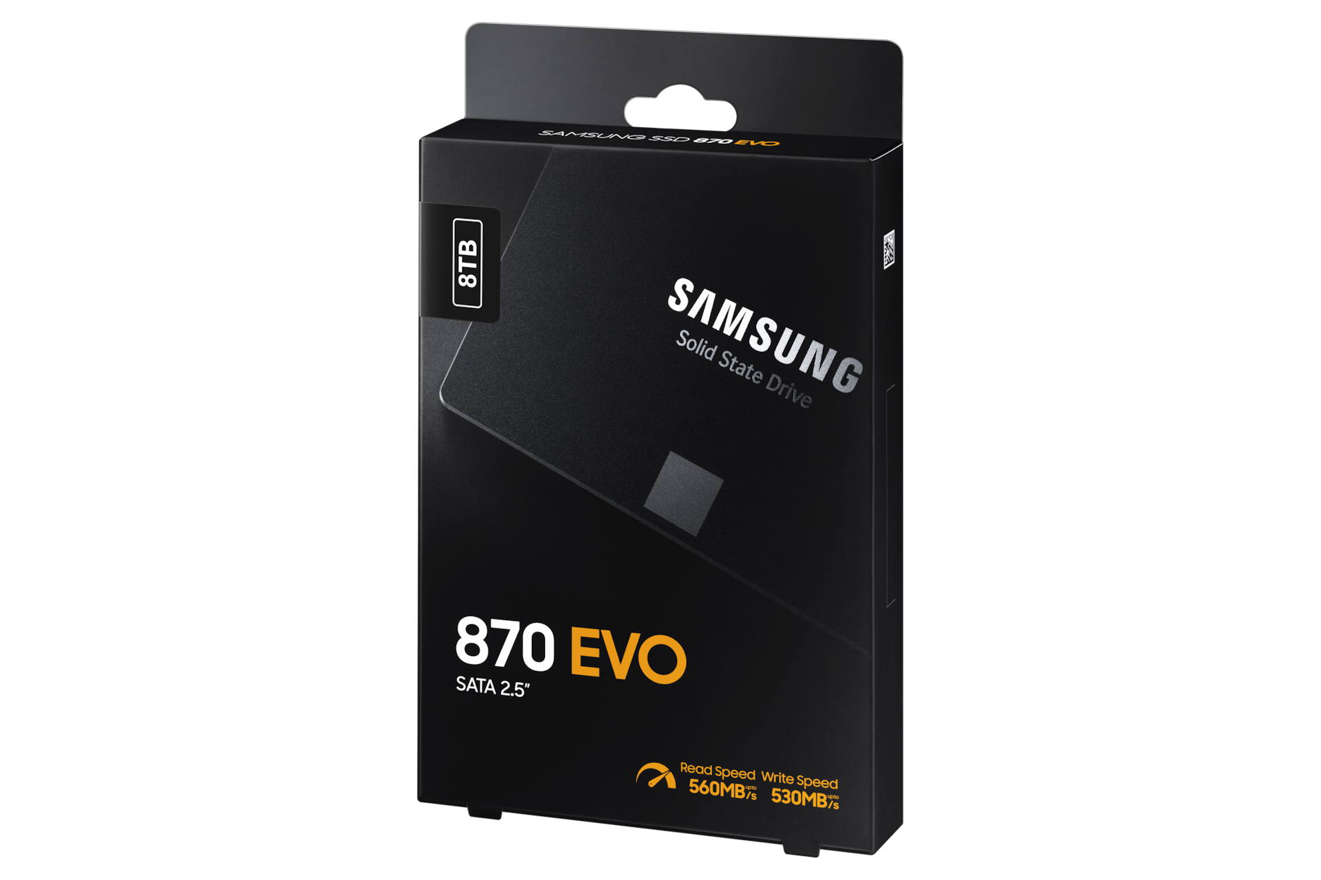 SSD 870 EVO SATA III  2.5 inch MZ-77E250B/EU PKG-R-Perspective Black 