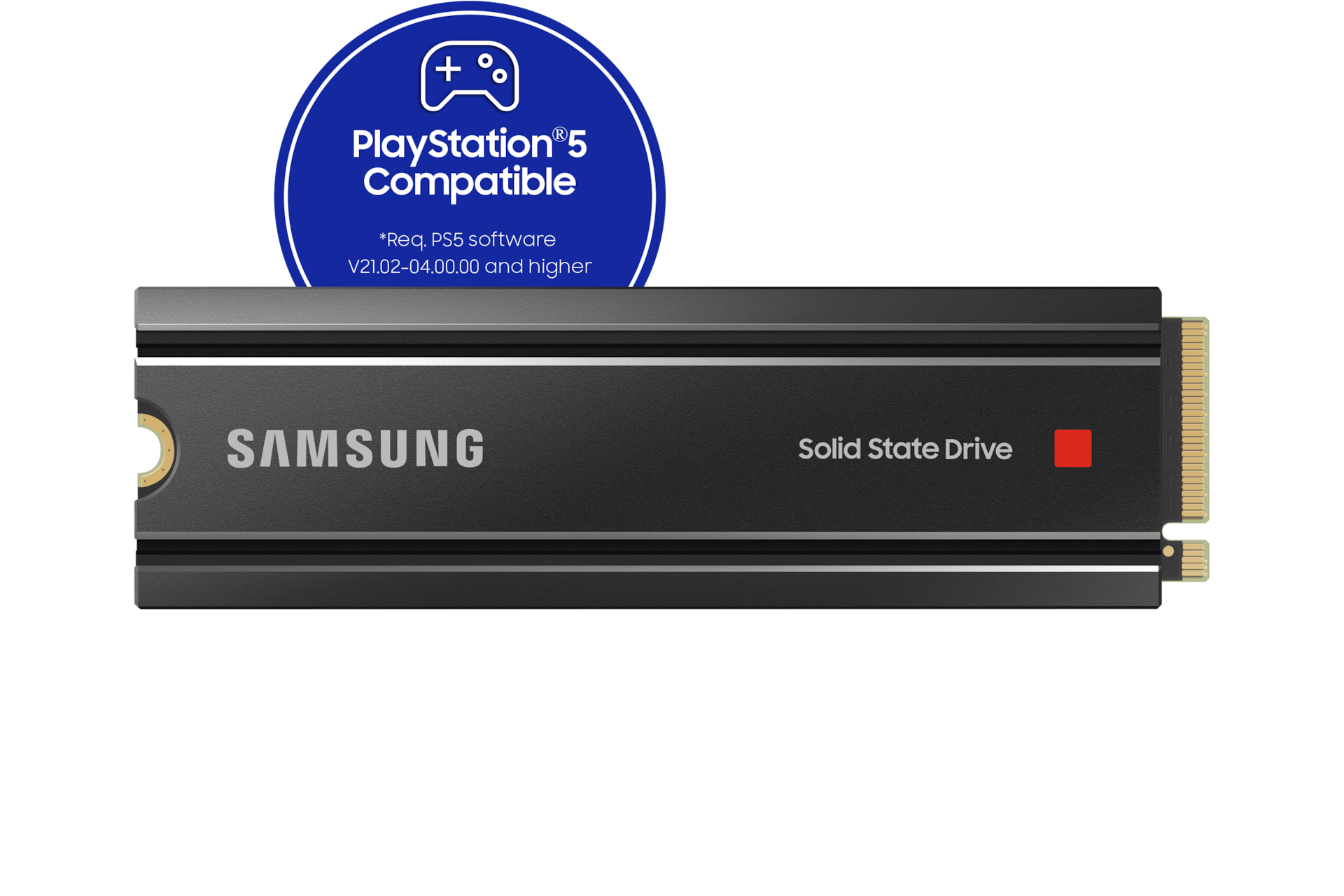 Samsung 980 Pro SSD with heatsink PS5 and PC gaming upgrade