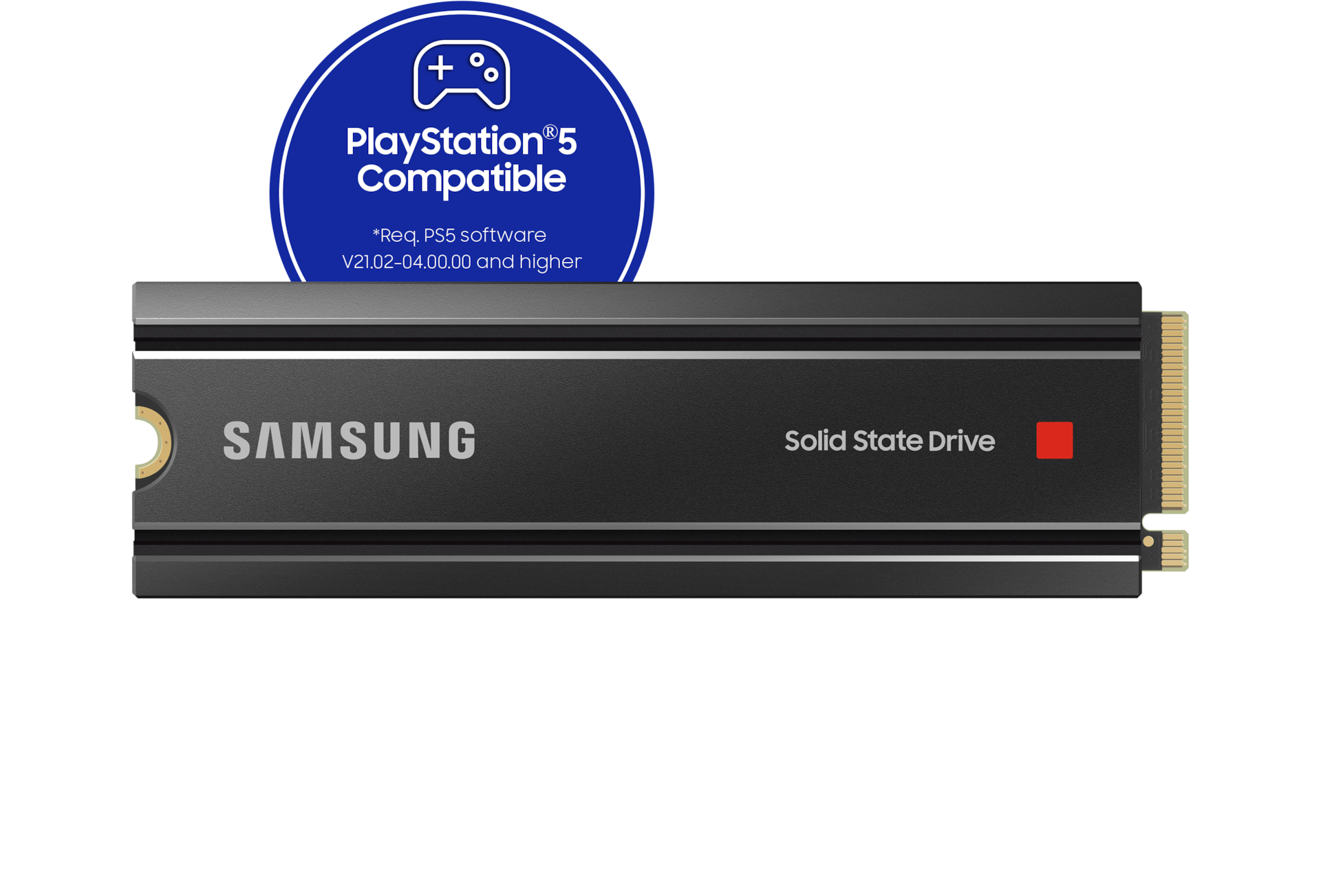 SSD SAMSUNG SERIE 980 PRO + dissipateur M.2 1To 2280 PCIe 4.0 x4 NVMe  MZ-V8P1T0CW