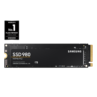 Samsung SAMSUNG 980 SSD 1TB 1TO PCle 3.0x4, NVMe M.2 2280, Internal Solid  State Drive, Storage for PC, Laptops, Gaming and More, HMB Technology,  Intelligent Turbowrite, Speeds of up-to 3,500MB/s