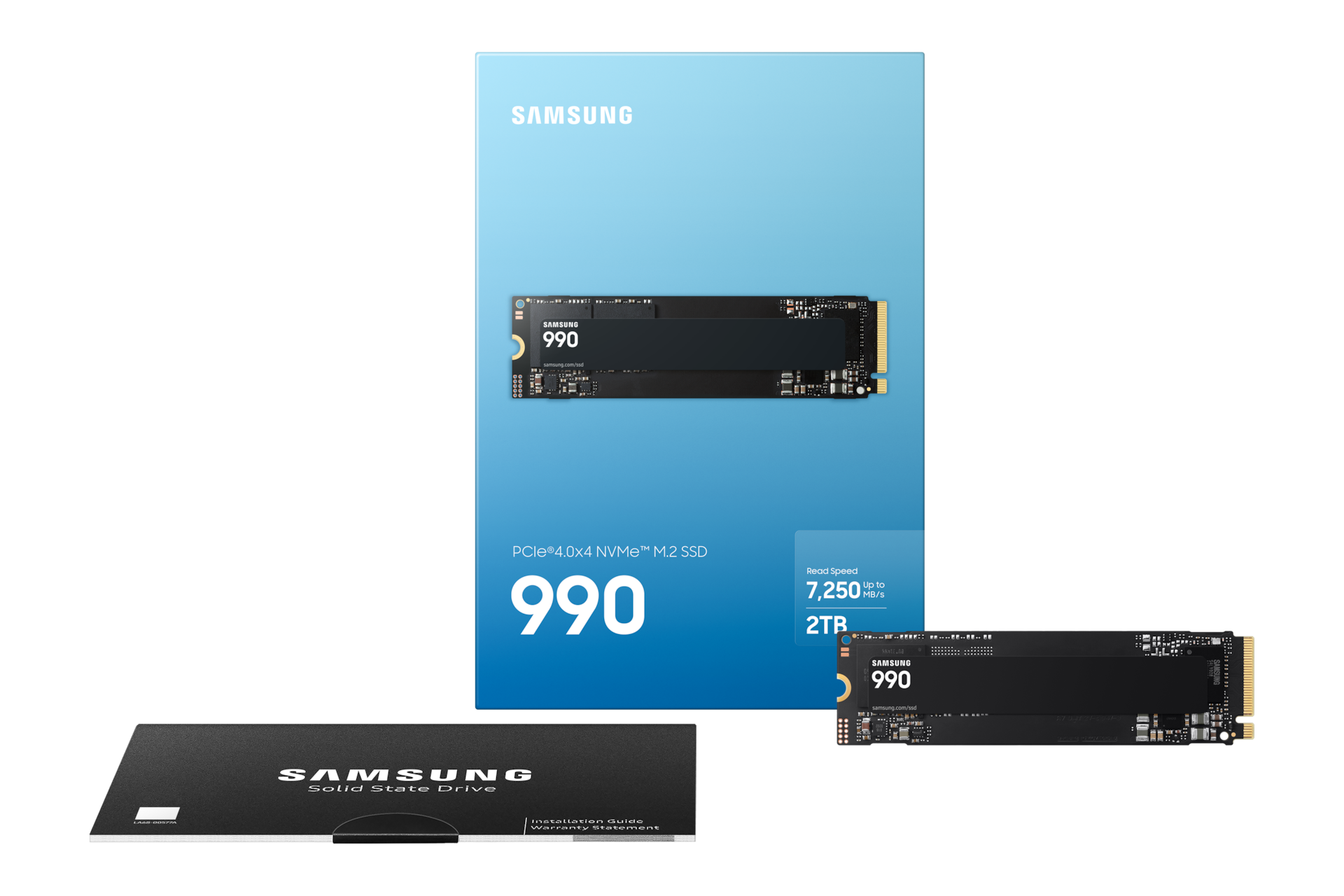 990 PCIe 4.0 NVMe M.2 SSD PKG-Full-Shot Black 