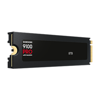 9100 PRO with Heatsink, PCIe 5.0, NVMe M.2 SSD L-Perspective Black 