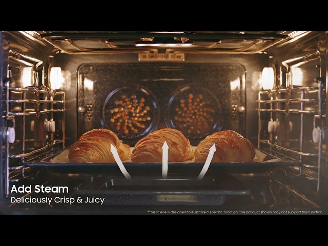 Save time cooking & enjoy deliciously crisp & tasty food with the built-in microwave in the NQ700B Microwave Combi Oven
