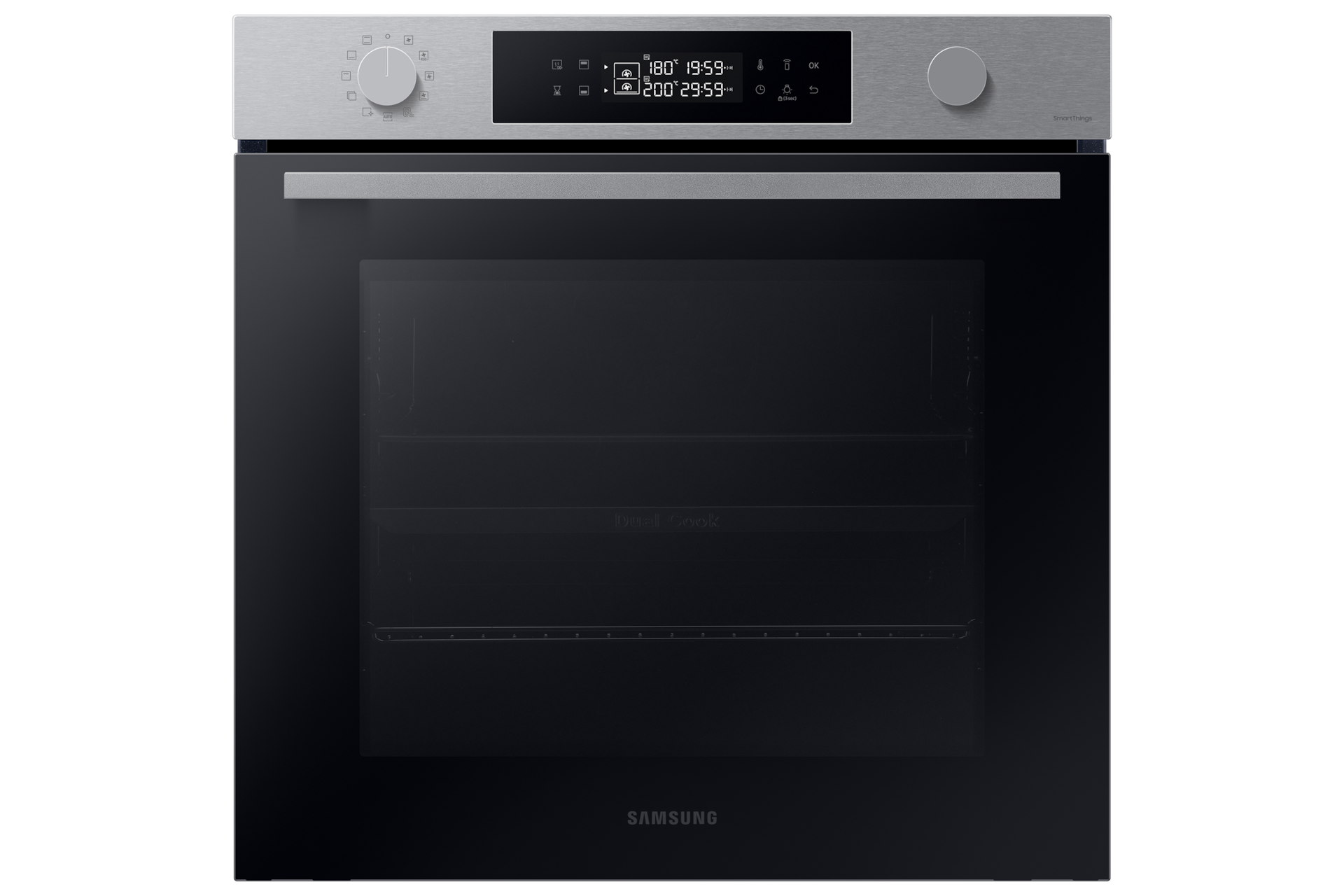 A Samsung Series 4 Dual Cook Smart Oven on a white background.