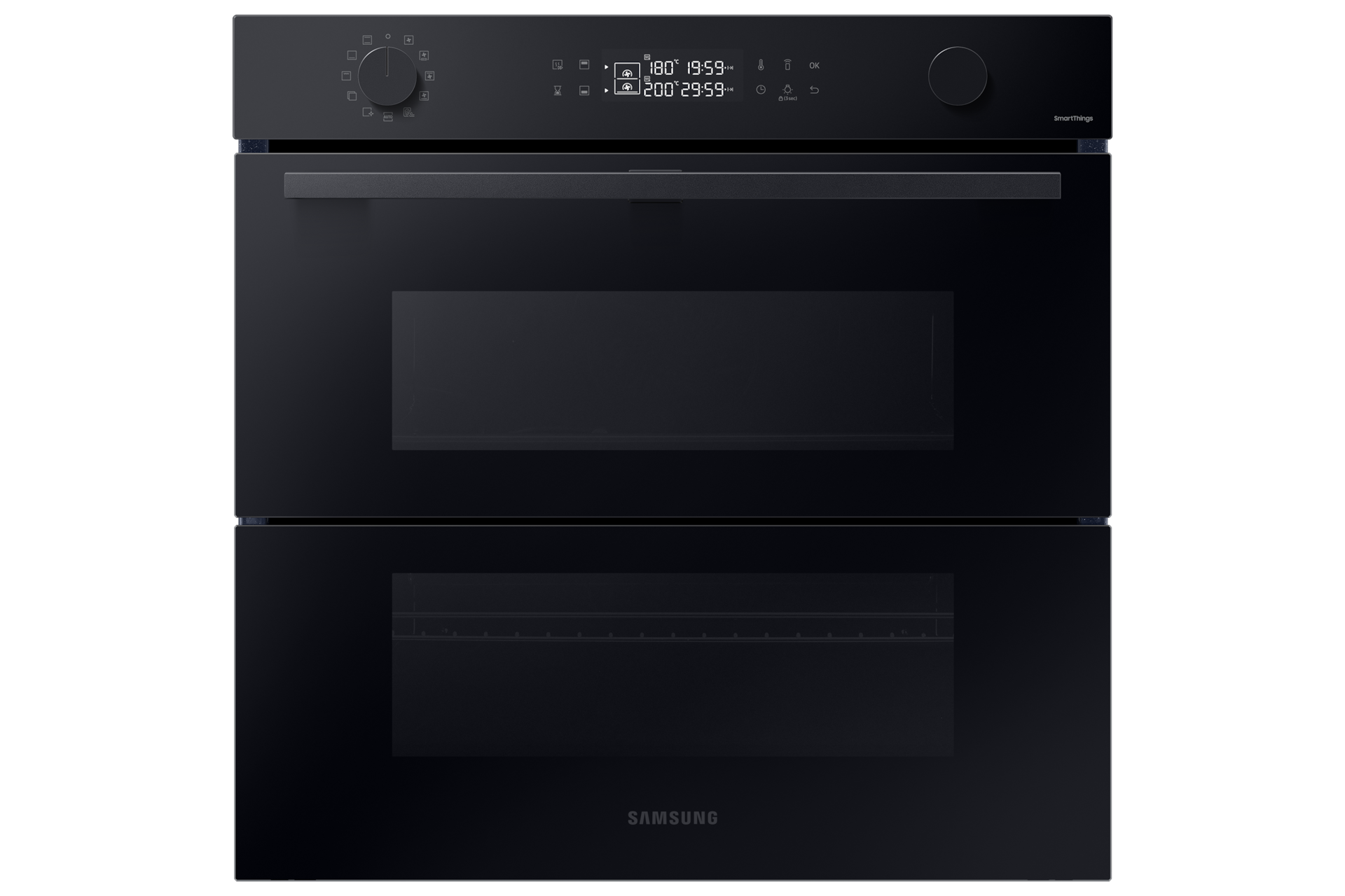 A Samsung Series 4 Dual Cook Flex Smart Oven on white background.