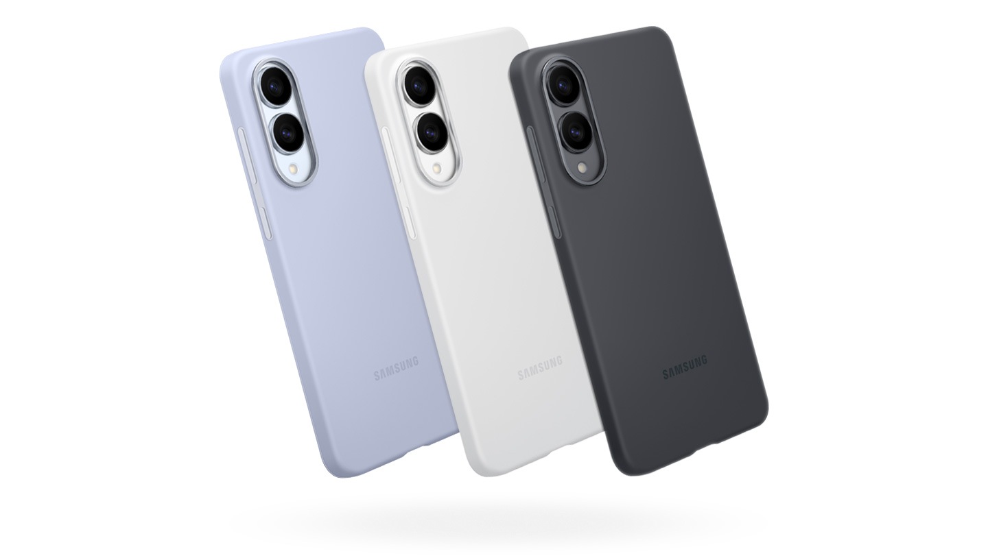 All available color options that Light Blue, Light Grey and Black for the Silicone Case for Galaxy S25 Edge are shown.