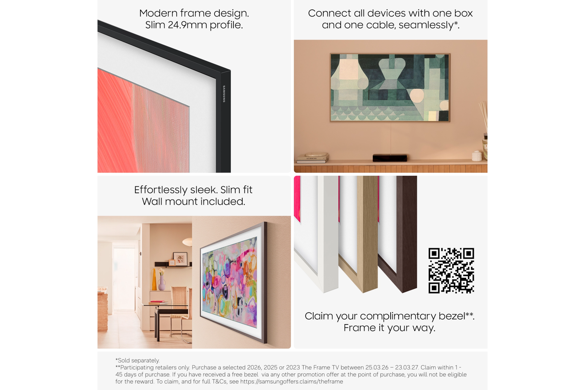 55" The Frame LS03HA 4K Samsung Vision AI Smart TV (2026) Black