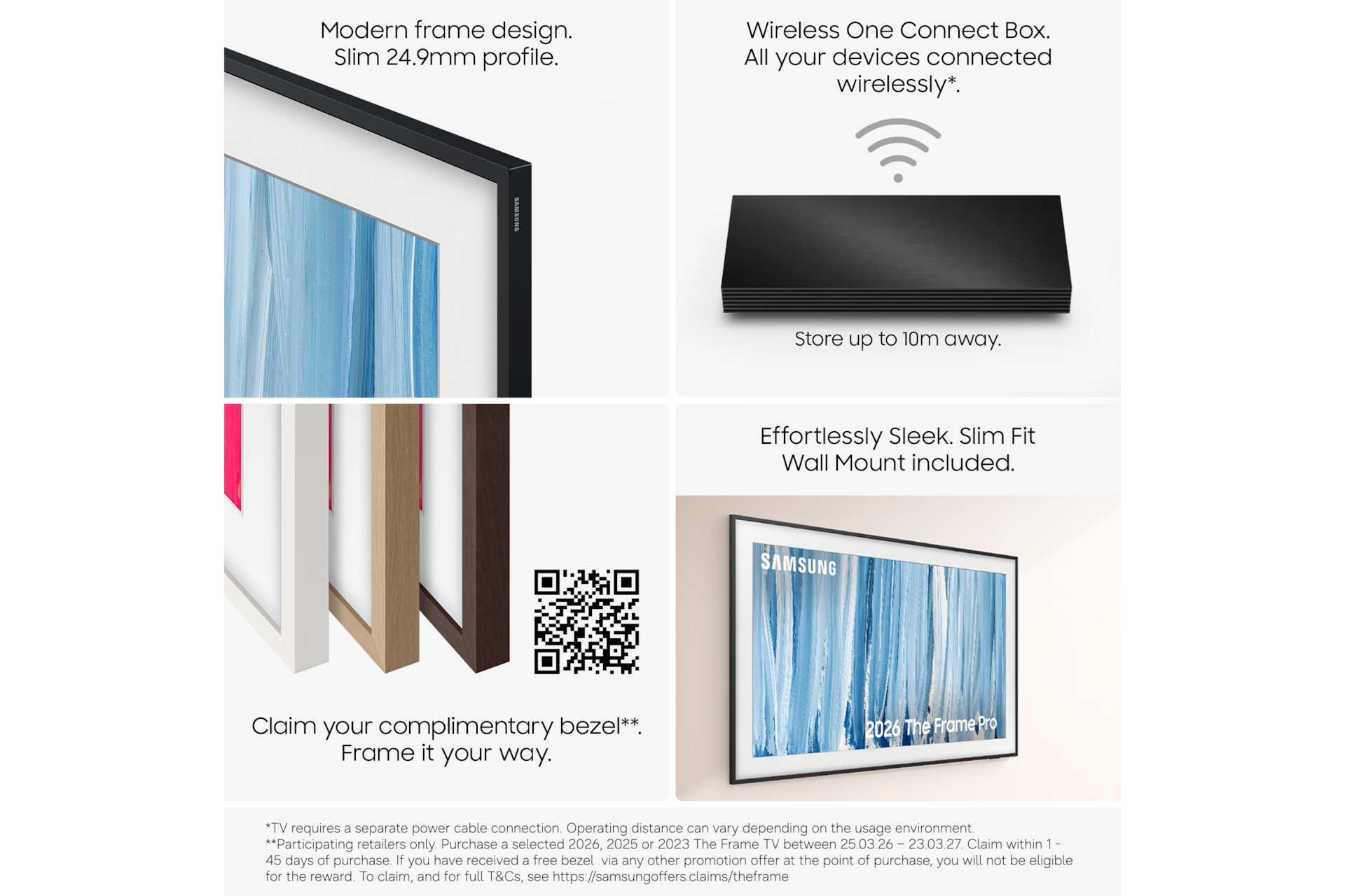 65" The Frame Pro LS03HW 4K Samsung Vision AI Smart TV (2026) Black